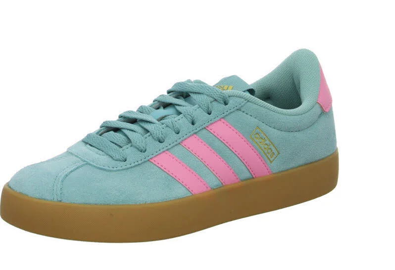 Adidas Damen Schnürschuhe IH6518/000 VL COURT 3.0 mint ton/bliss pink/gold met. normal