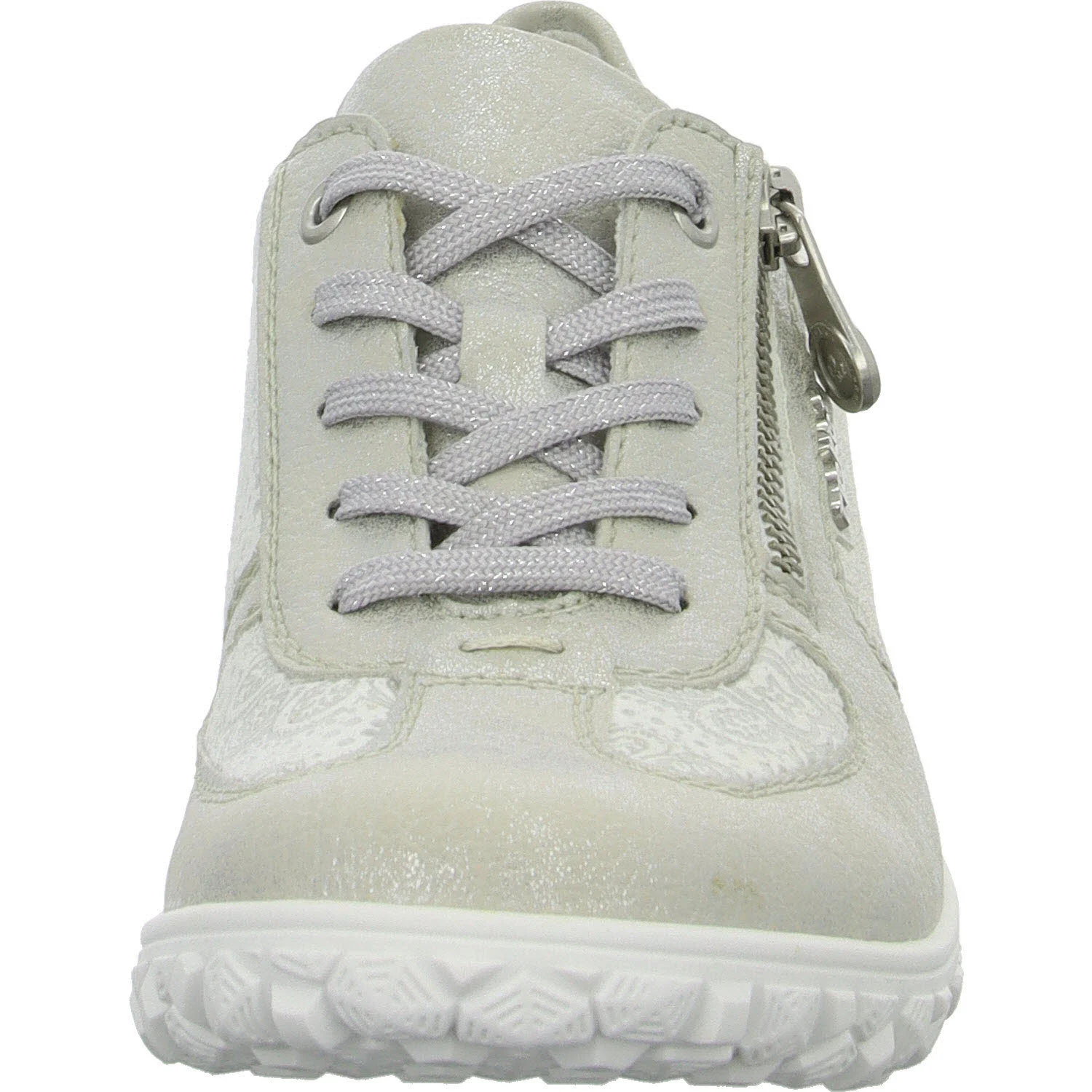 Element 3 von 8 (Bild) – Rieker Damen Schnürschuhe 59501-90 59501 fog-silver/weiss-flower H (extra weit)
