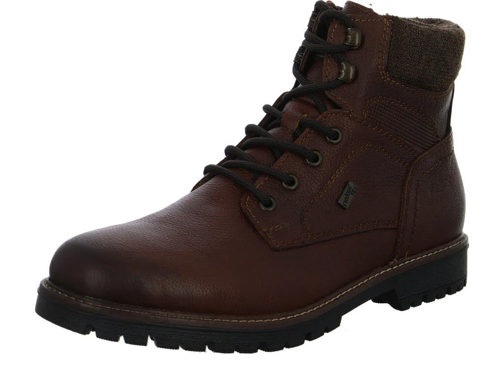 Rieker Herren Schnürstiefel warm F3616-24 F3616 nussbraun/moro/schoko G 1/2 (weit)