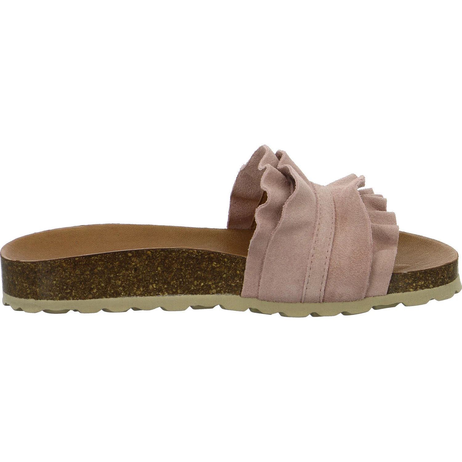 Verbenas Damen Pantoletten 3300620220 872 ROCIO SERRAJE VOLANTE antique normal