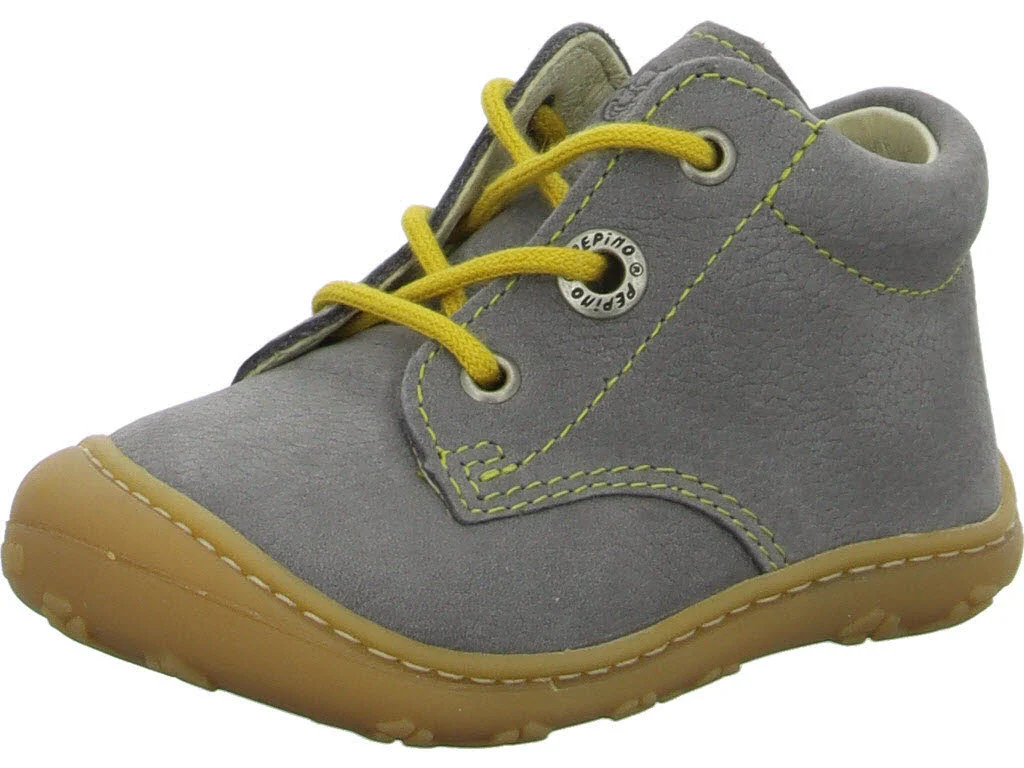 Ricosta Kinder Halbschuhe zum Schnüren 50 1200103/450 Cory graphit/gelb WMS weit