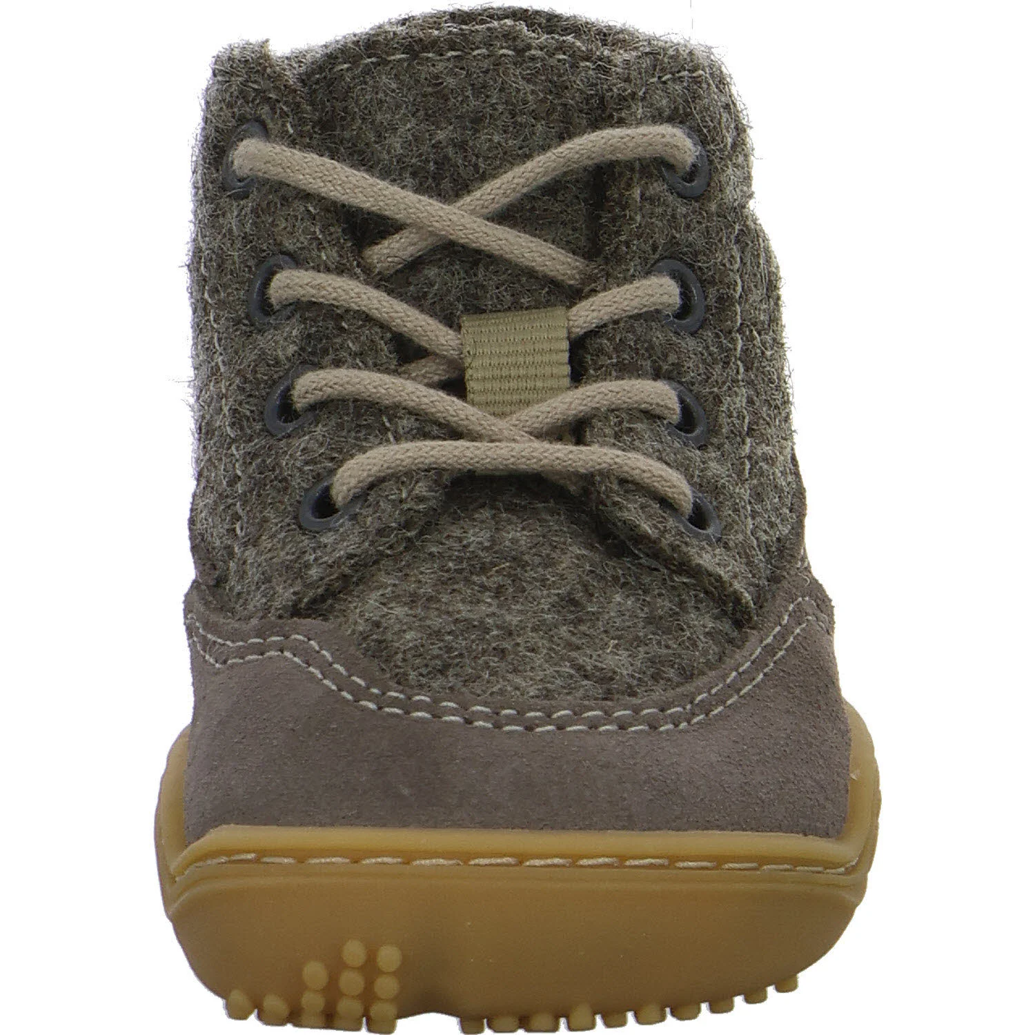 qnuffs Kinder Halbschuhe zum Schnüren QN 0010162/460 Weide meteor/salbei WMS mittel