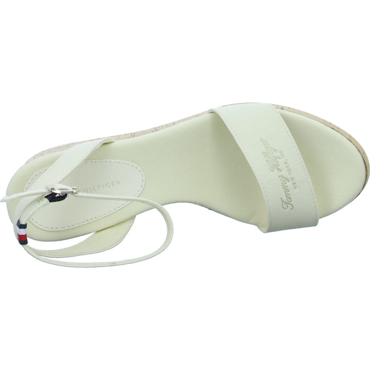 Tommy Hilfiger Damen Sandalen W0FW07969 AEF IM CORK LOW WEDGE SANDAL Calico normal