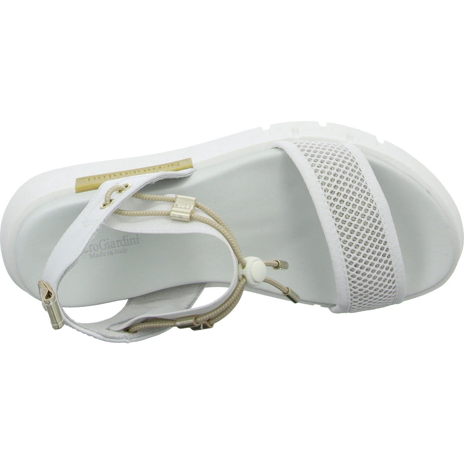 NeroGiardini Damen Sandalen E410700D 707 E410700 bianco normal