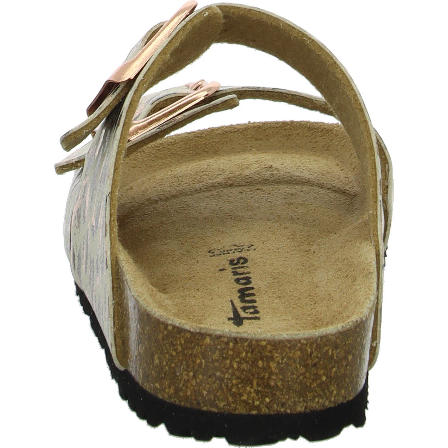 Tamaris Damen Pantoletten 1-27523-46/490 1-27523-46 beige/leopard normal