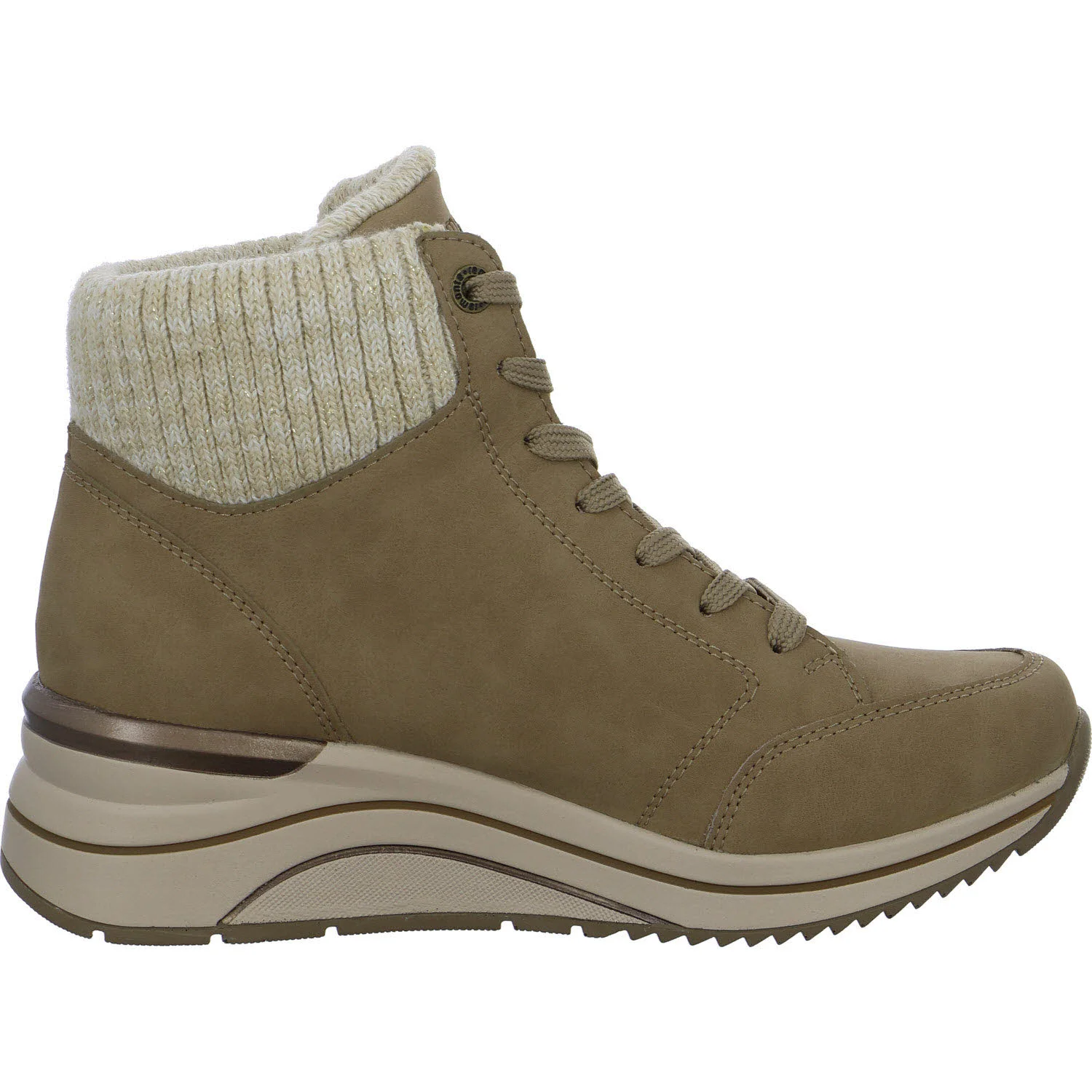 Element 7 von 8 (Bild) – Remonte Damen Schnürstiefel D0T77-21 D0T77 camel/offwhite-metallic/camel H (extra weit)