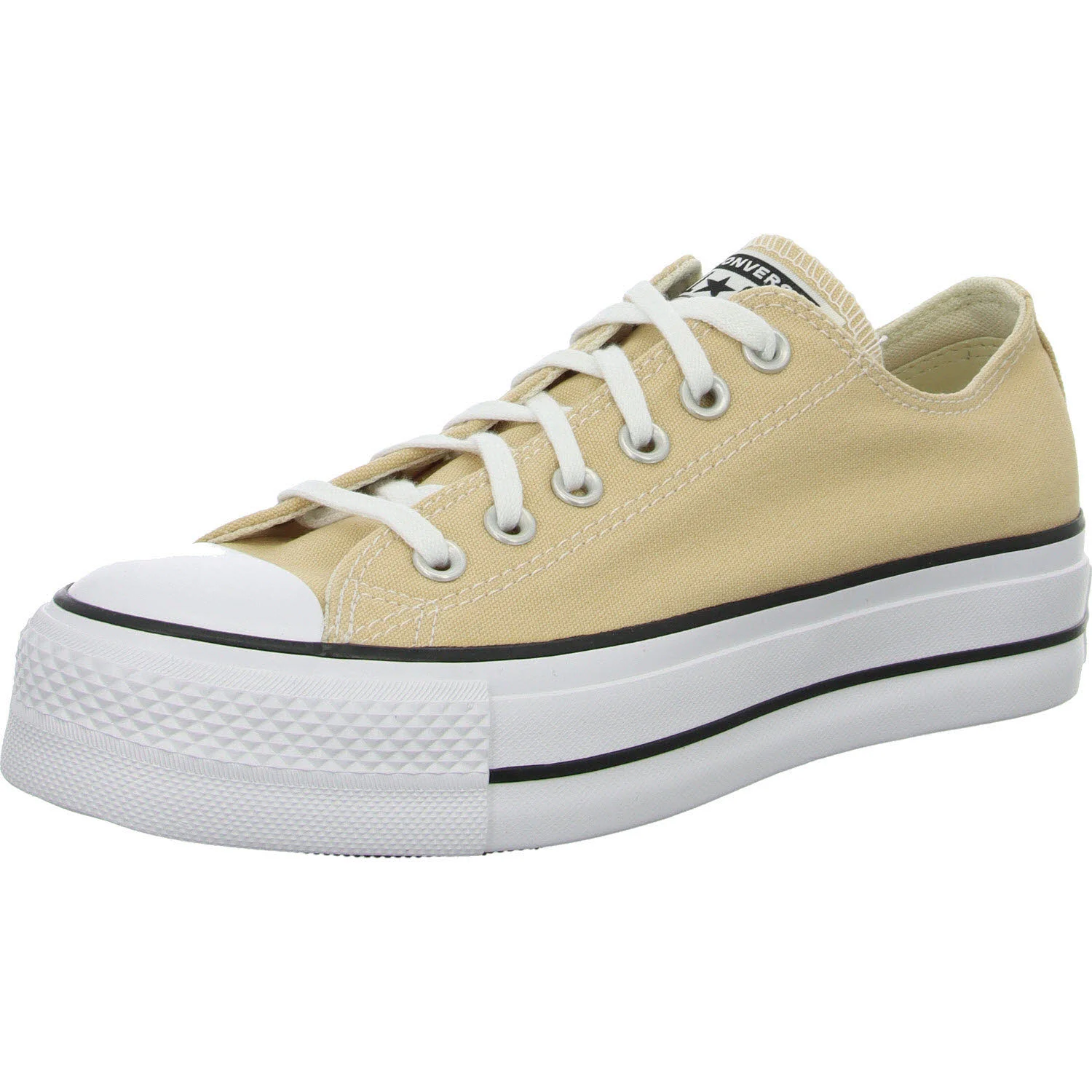Converse Damen Schnürschuhe A11877C/248 CTAS Lift OX coastal dune/white/black normal
