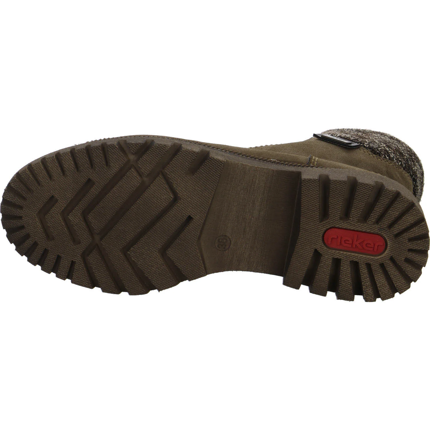 Rieker Damen Schnürstiefel warm Y7621-25 Y7621 brown/havanna/braun-beige F (normal)