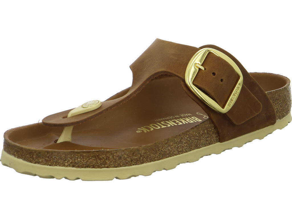 BIRKENSTOCK Pantoletten 1018745 Gizeh Big Buckle cognac normal