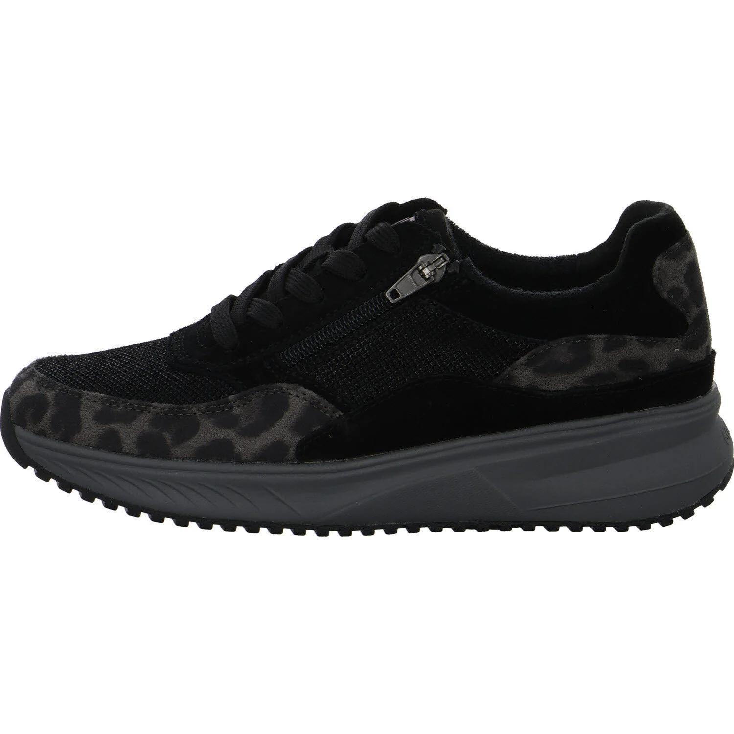 Waldläufer Damen Schnürschuhe 514001-108/370 H-Macie havanna schwarz H (weit)