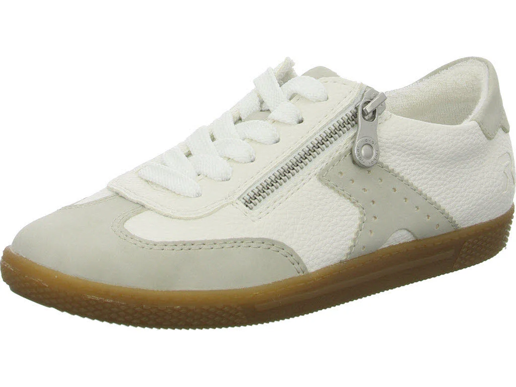 Rieker Damen Schnürschuhe L9700-80 L9700 hellgrau/weiss F (normal)