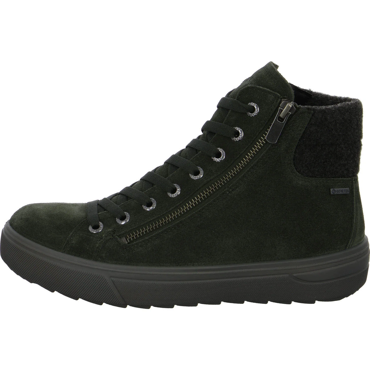 Legero Damen Schnürstiefel warm 2-000476-7950 Milena bean green (grün) H (weit)