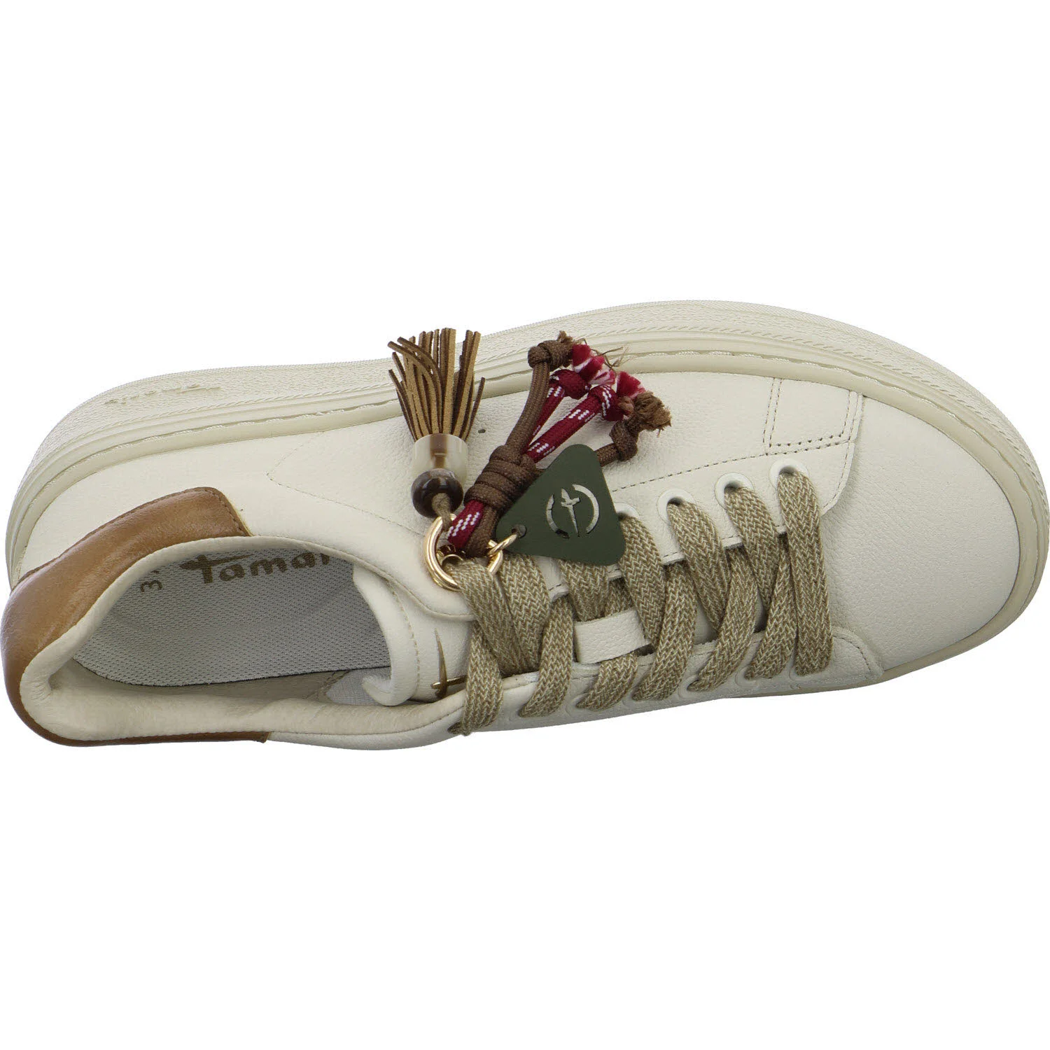 Tamaris Damen Schnürschuhe 1-23775-47/430 1-23775-47 ivory comb normal