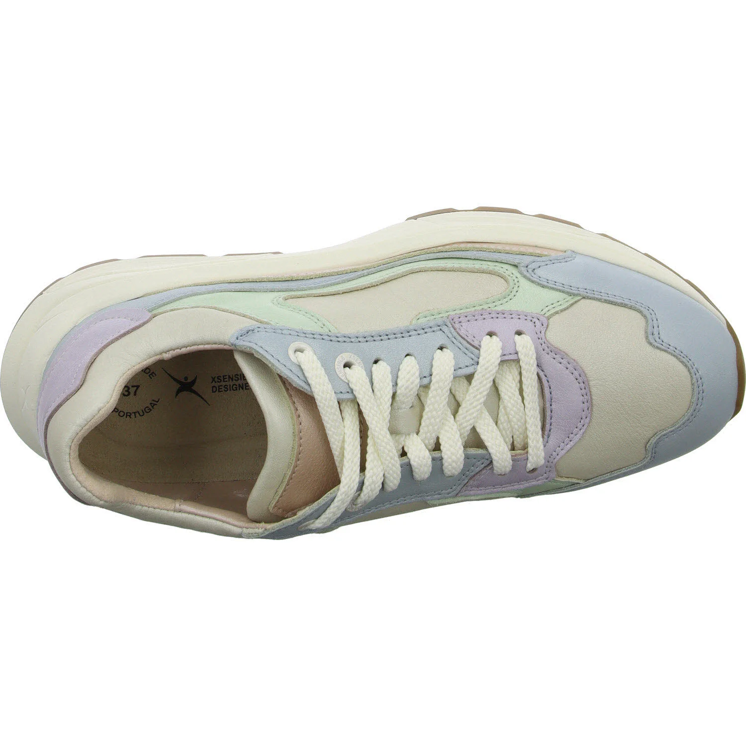Xsensible Damen Schnürschuhe 33004.4/777-G Milau pastel combi G (normal)