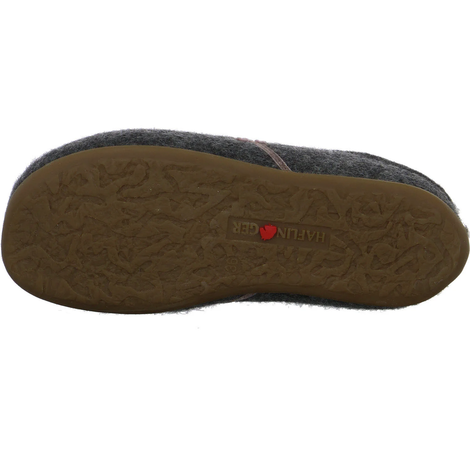 Haflinger Damen Winterpantoffel 483142-0-4 Everest Coeur anthrazit normal