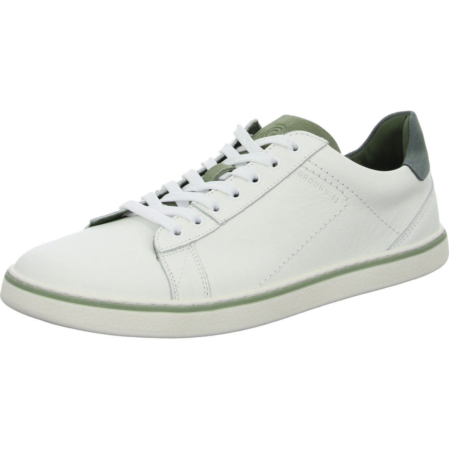 Groundies Schnürschuh 210233-44 Galaxy white/sage green weit