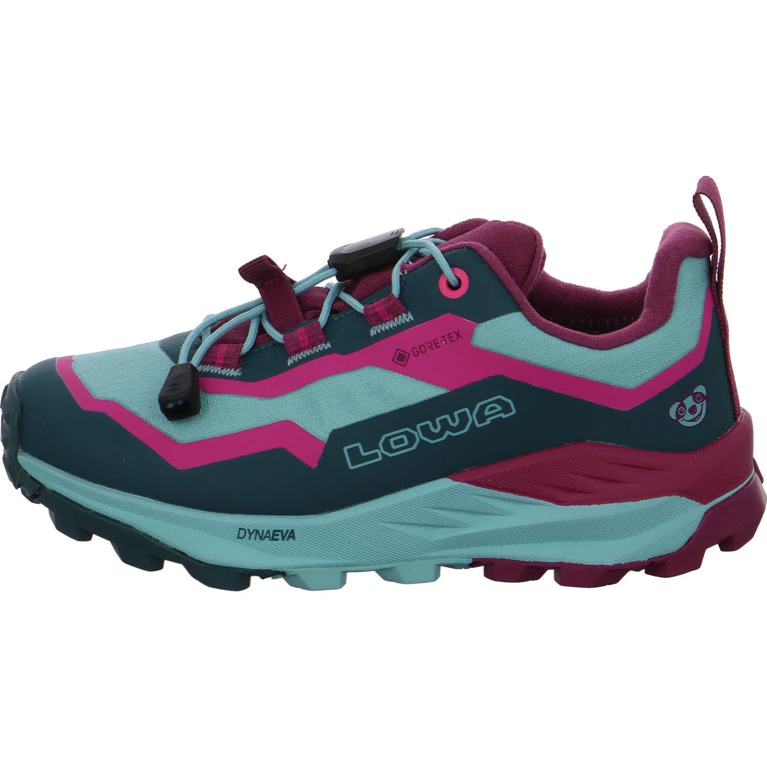 Lowa Kinderschuh zum Schlupfen 541520/7425 Fauli GTX Lo Jr petrol/pink normal