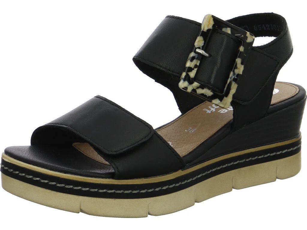 Remonte Damen Sandalen D2L53-00 D2L53 schwarz F 1/2 (normal)