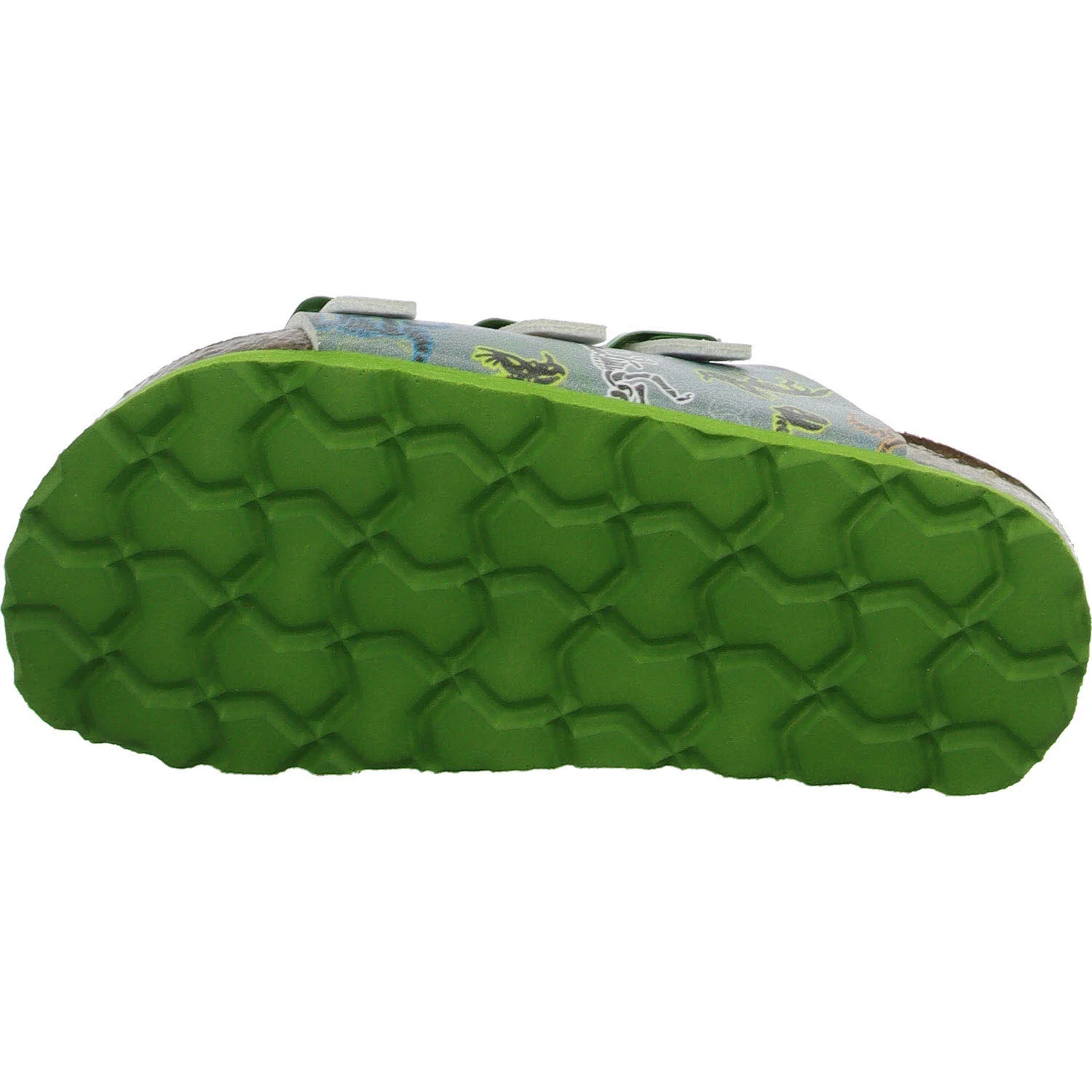 Superfit Kinder Pantoletten 1-800113-2050 Fussbettpantoffel grau/mehrfarbig WMS mittel
