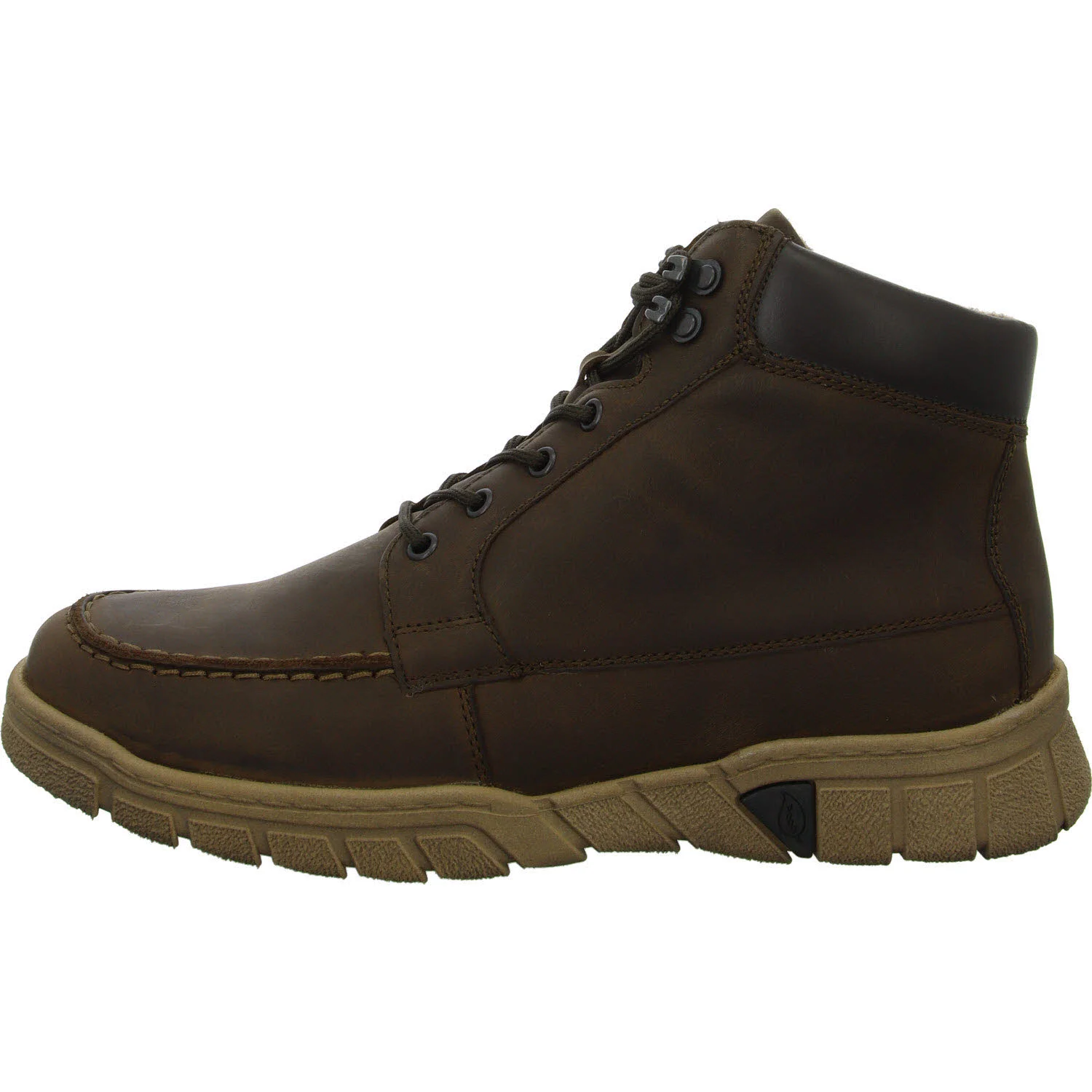Waldläufer Herren Schnürstiefel 965801-301/866 H-Lino tabak brasil H (weit)
