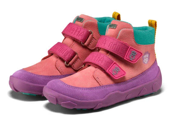 Affenzahn Kinder Schaftstiefel 01488-40126 Übergangsschuh Leder Friendy Eule pink, lila normal
