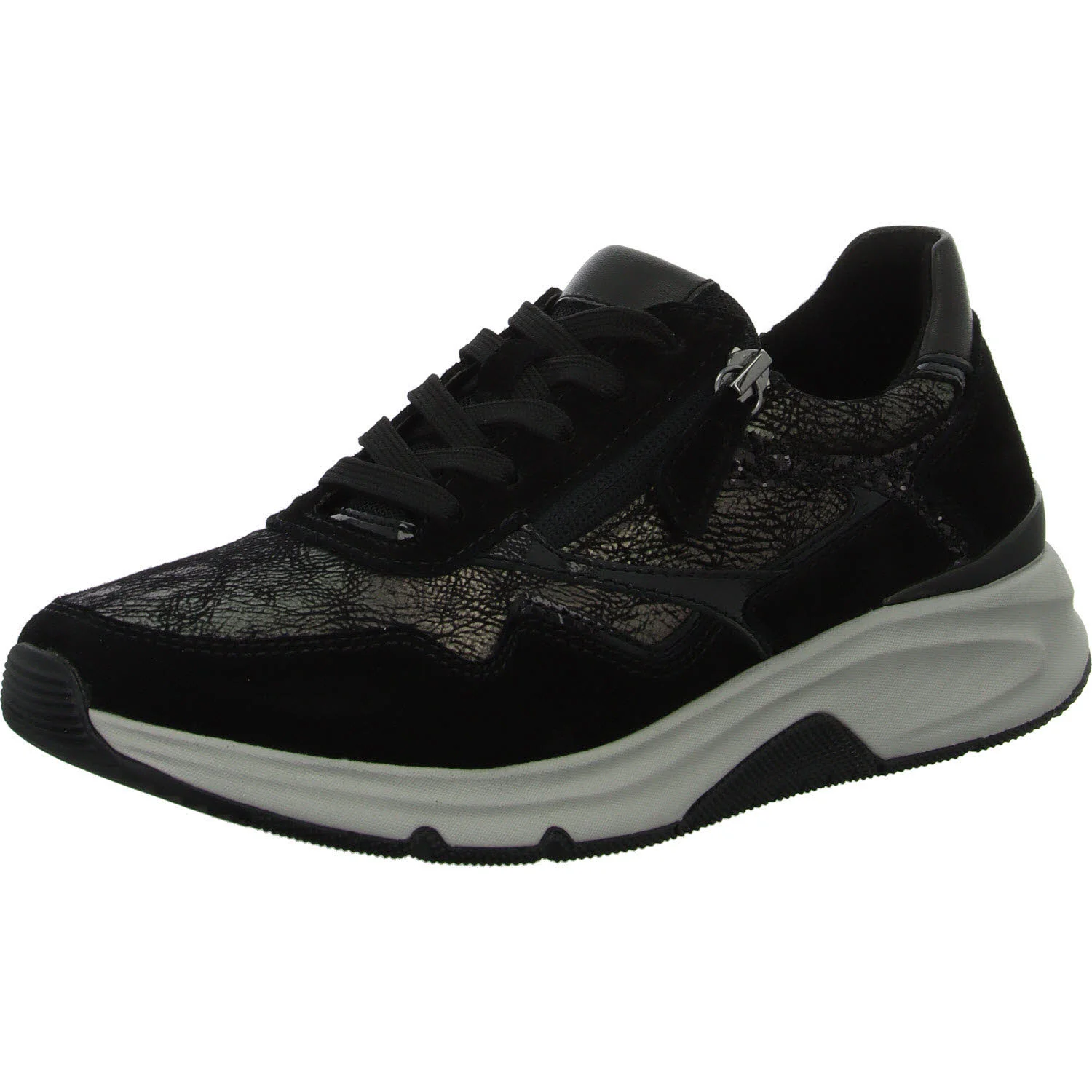 Element 2 von 8 (Bild) – Gabor Rollingsoft Damen Schnürschuhe 76.896.67 76.896 anthrazit/schwarz G (normal)
