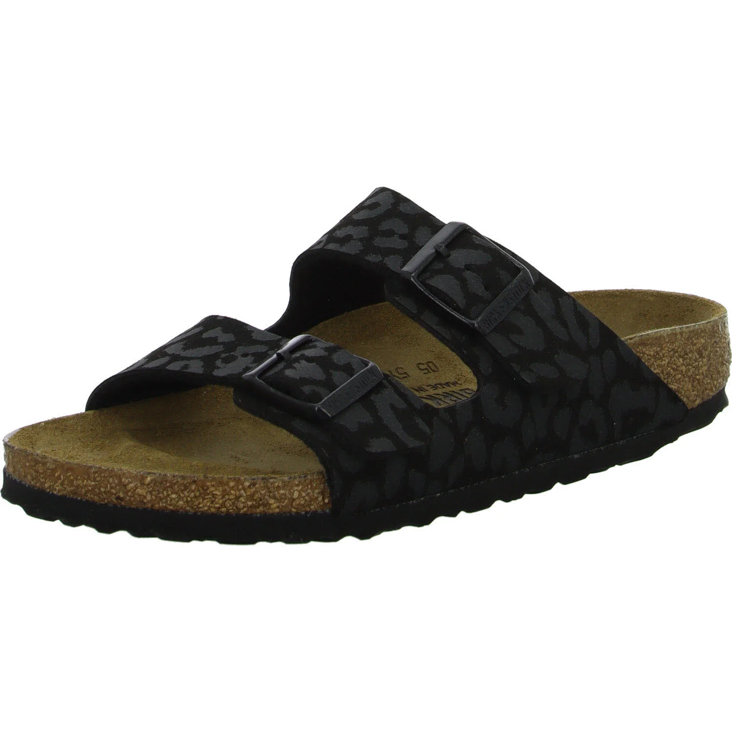 Element 2 von 8 (Bild) – BIRKENSTOCK Pantoletten 1030563 Arizona leo black schmal