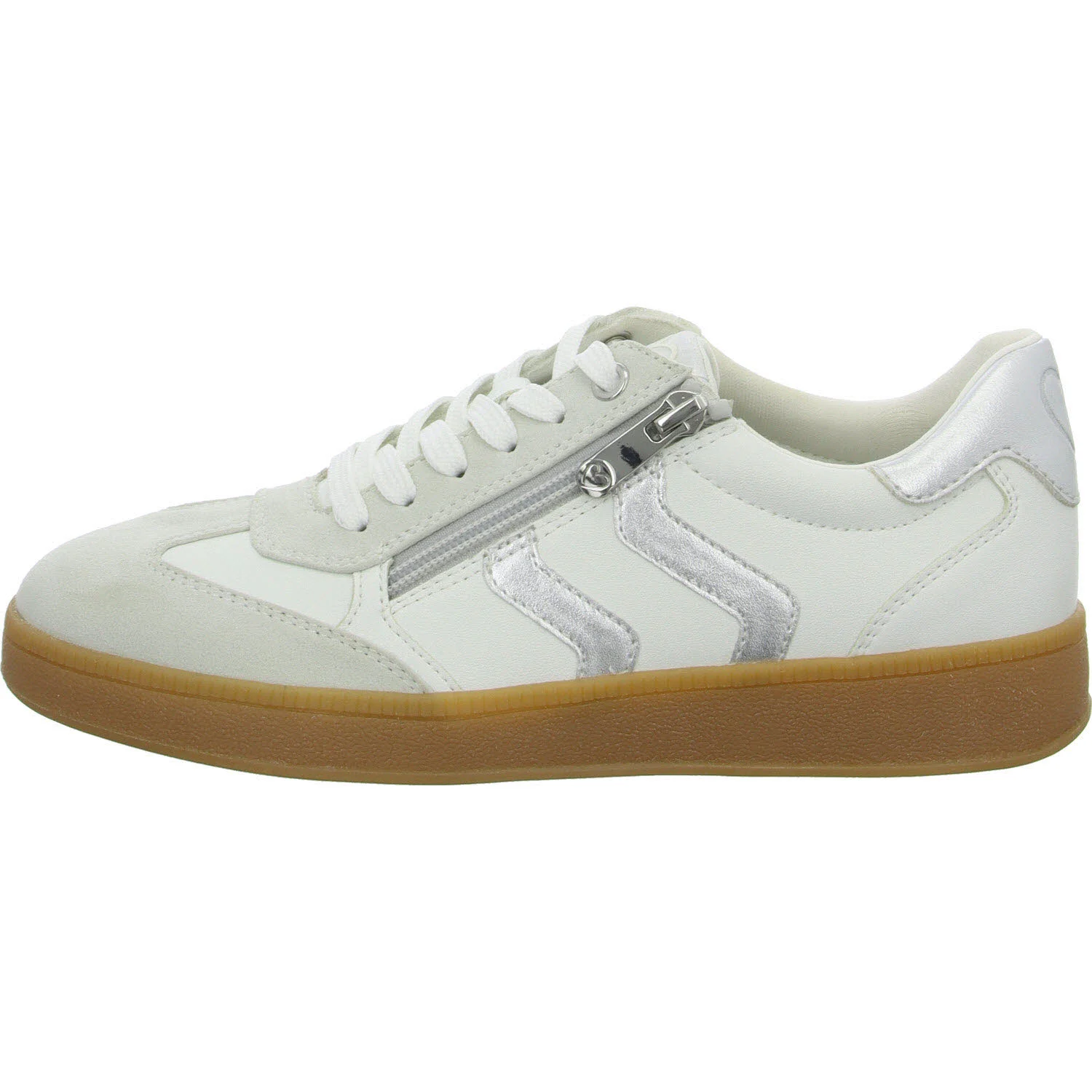 Element 6 von 8 (Bild) – Marco Tozzi Damen Schnürschuhe 2-23739-44/191 2-23739-44 white/silver normal