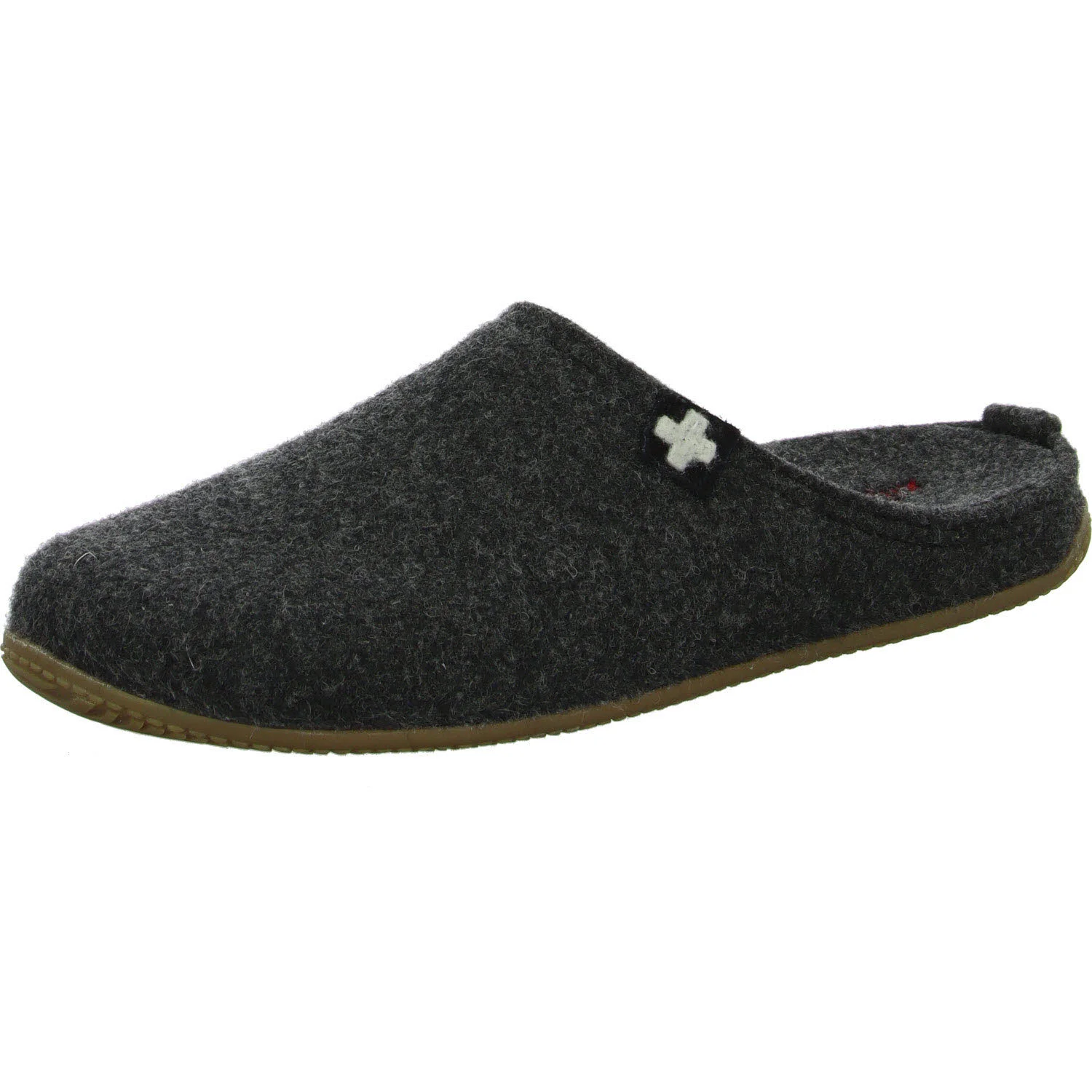Living Kitzbühel Herren Winterpantoffel 3886-600/600 Gipfelkreuz Filz- Pantoffel anthra normal