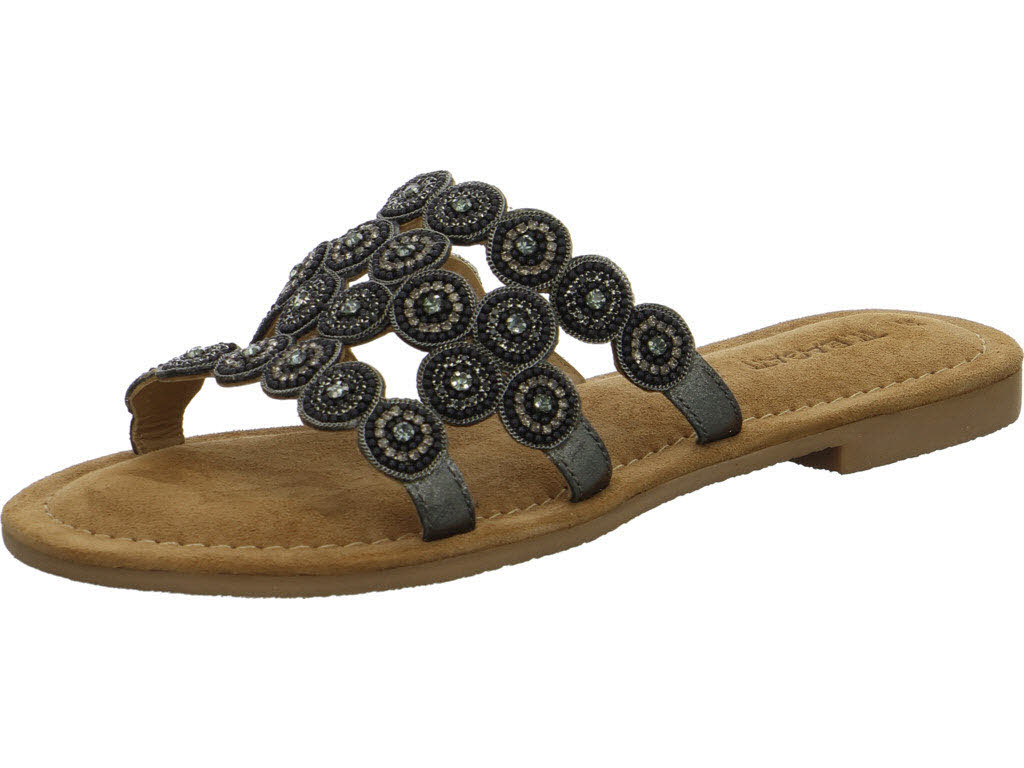 TT.Bagatt Damen Pantoletten D31ASY923900-1090 D31ASY923900 black/metalics normal