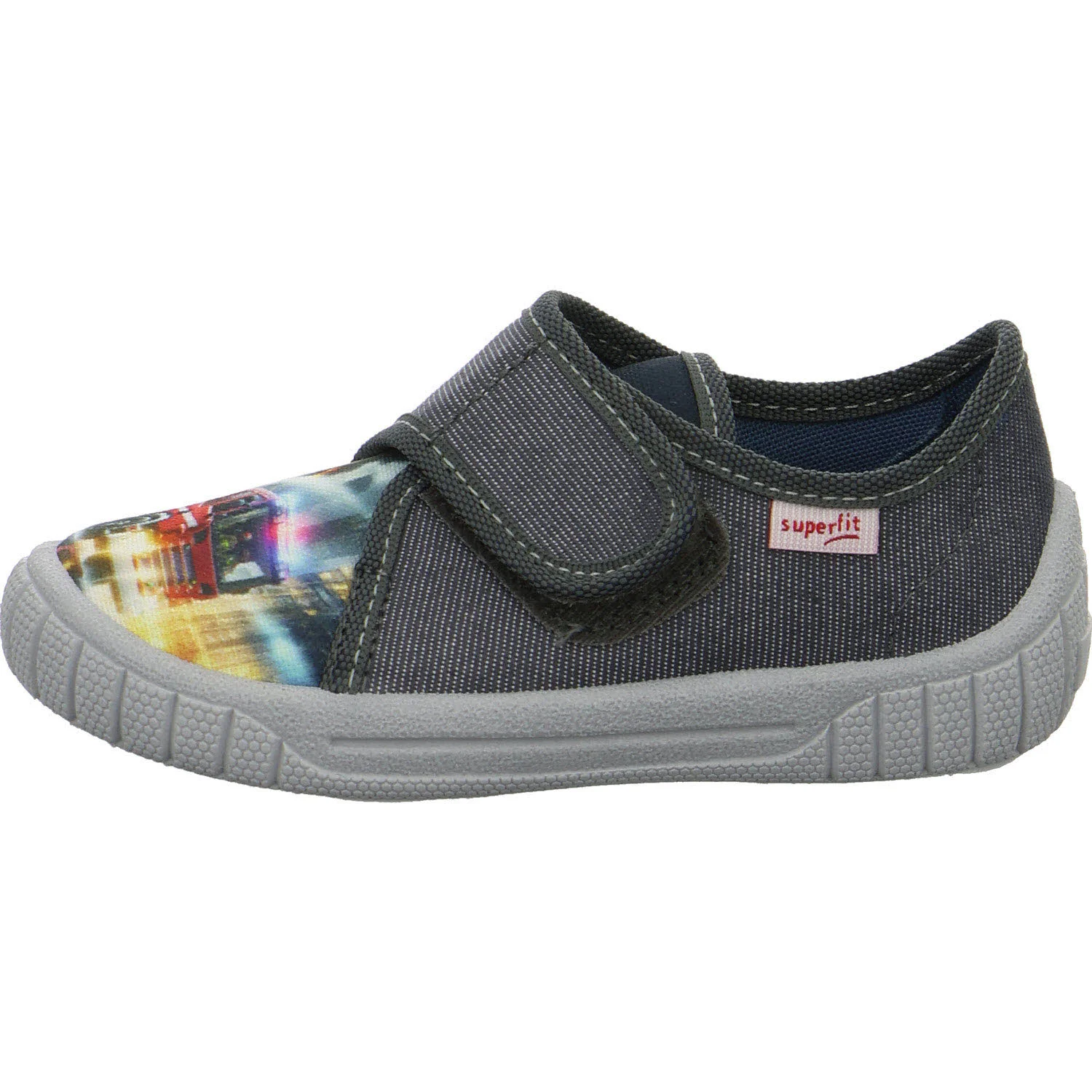 Superfit Kinder Hausschuhe 1-000271-2100 Bill grau WMS mittel