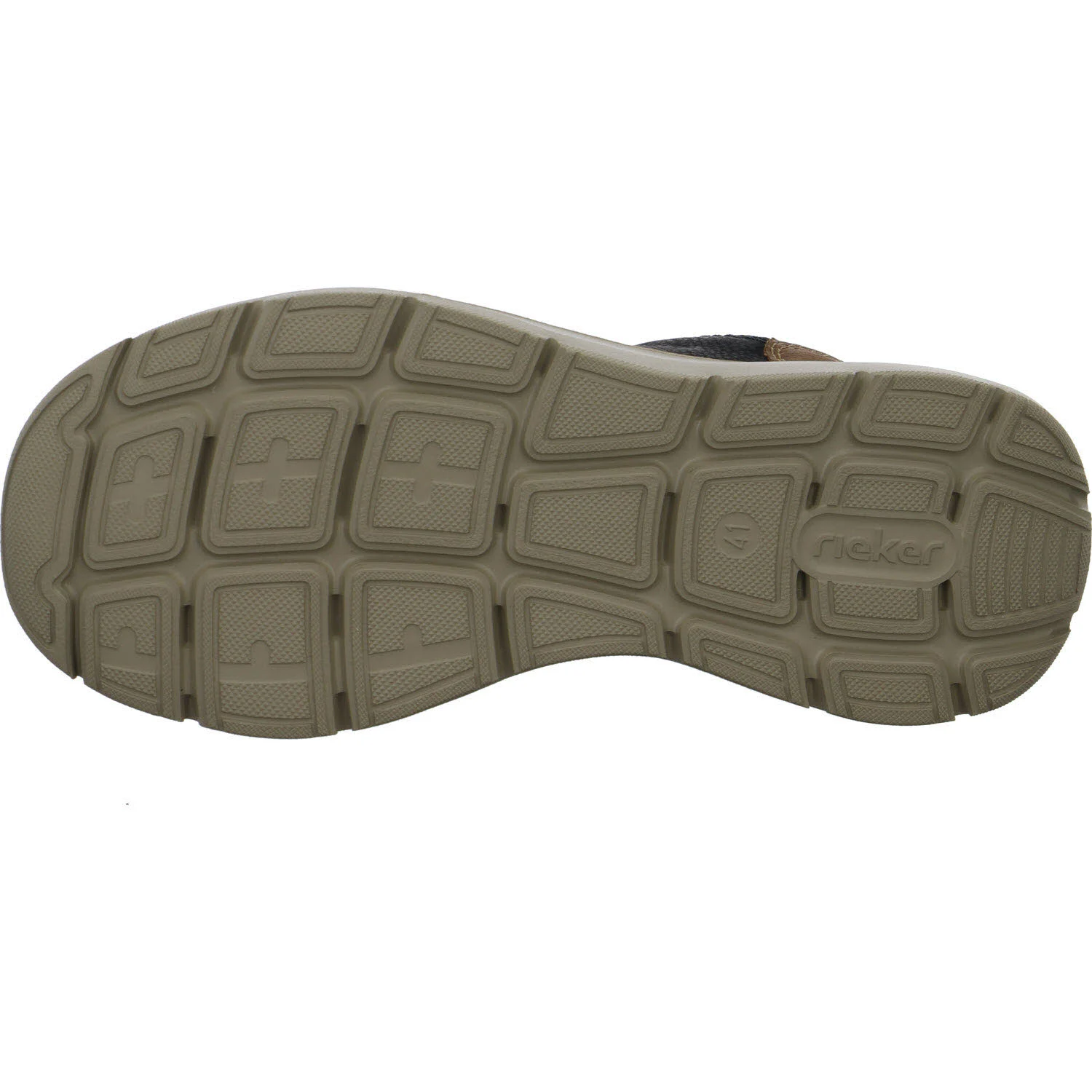 Rieker Herren Slipper B1850-00 B1850 schwarz/schwarz/zimt/schwarz G 1/2 (weit)