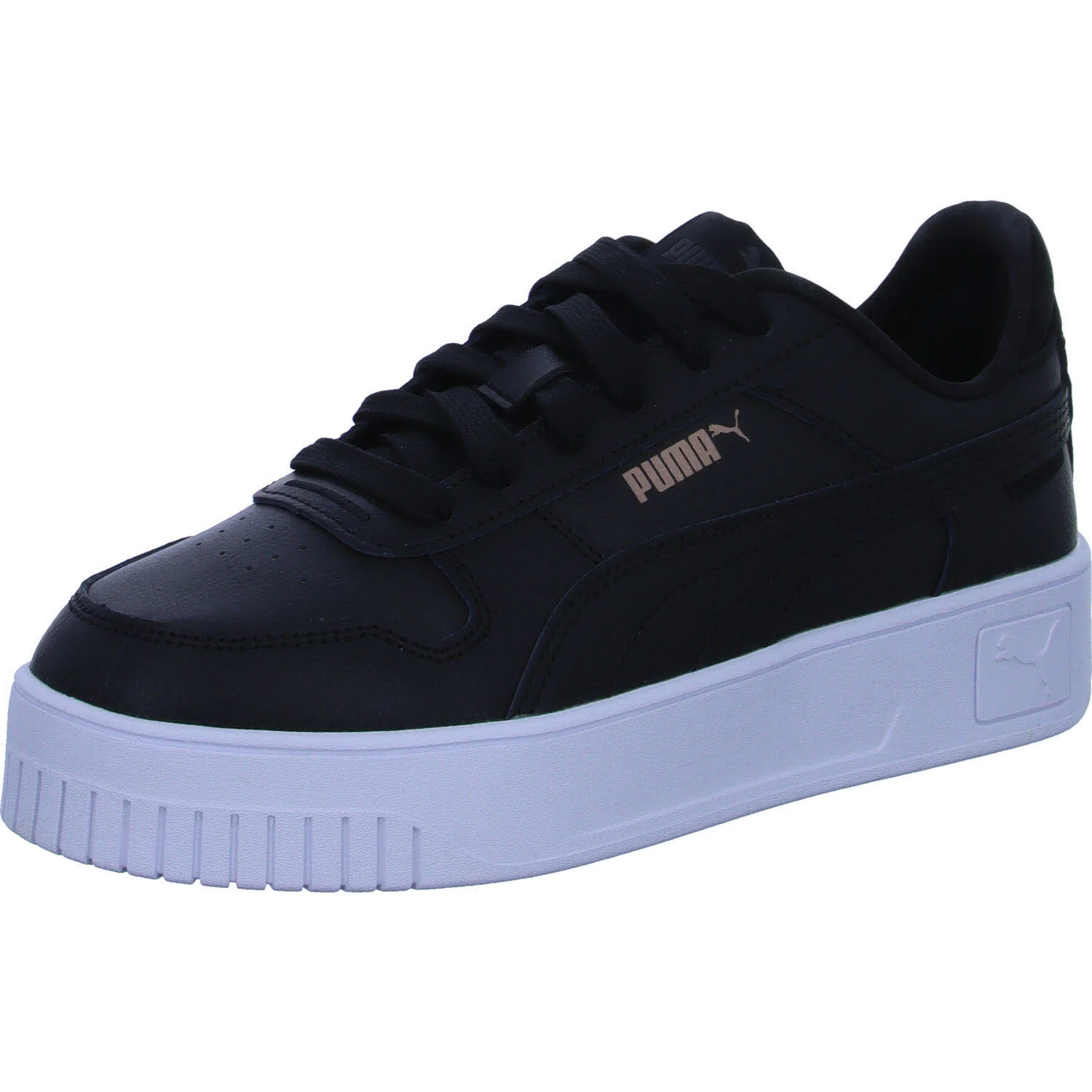 Puma Damen Schnürschuhe 389390 02 CARINA STREET PUMA BLACK-PUMA BLACK-ROSE GOL normal