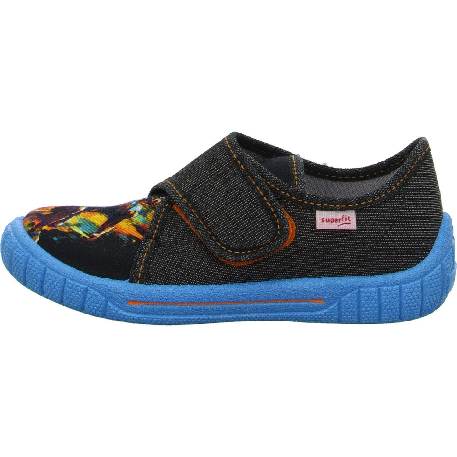 Superfit Kinder Hausschuhe 1-800271-0000 Bill grau/blau WMS mittel