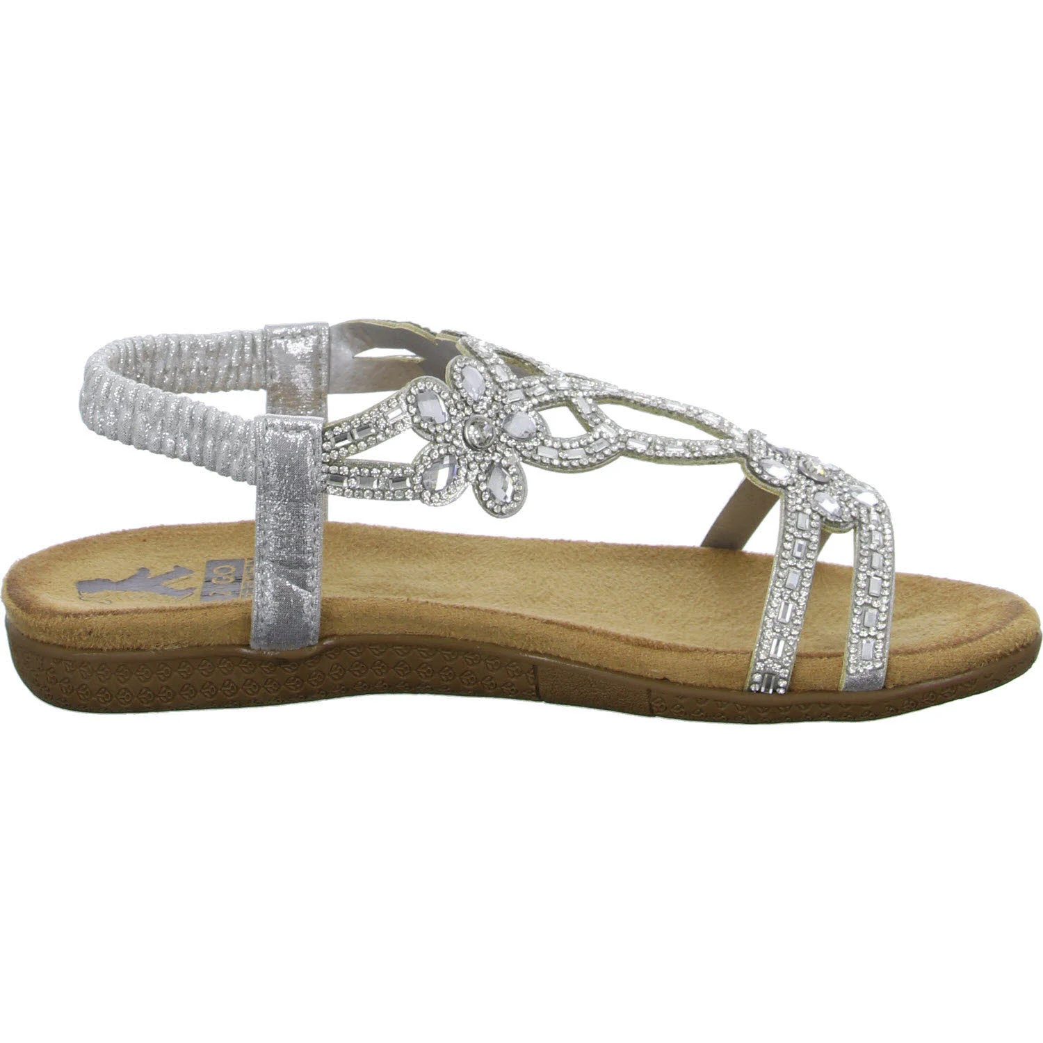 2go Fashion Damen Sandalen 8018802-21 8018802 silber normal
