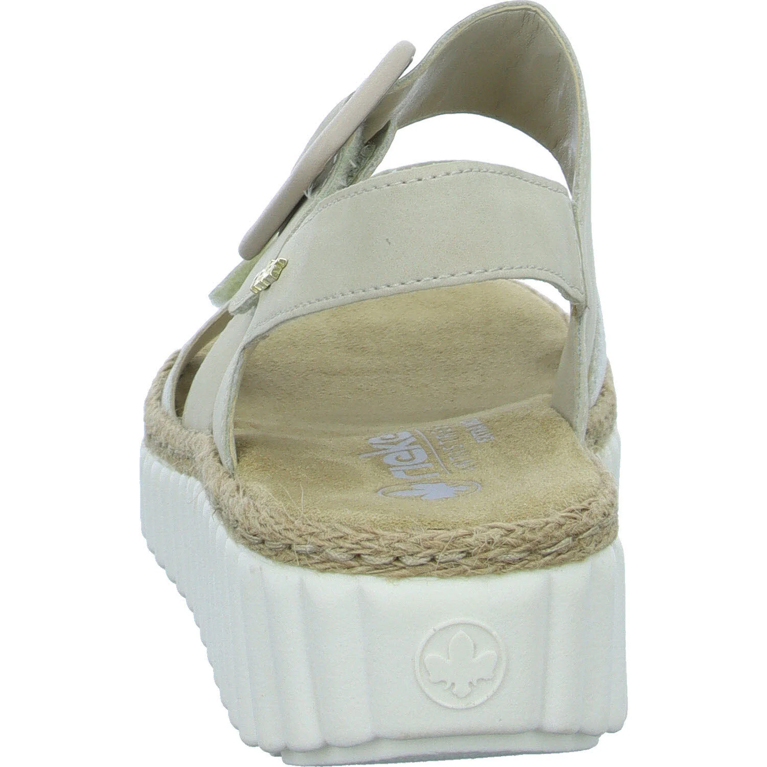 Rieker Damen Sandalen 69260-60 69260 beige-gold/perle H (extra weit)