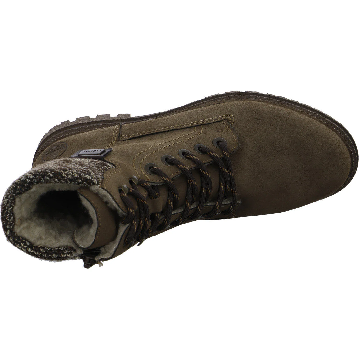 Rieker Damen Schnürstiefel warm Y7621-25 Y7621 brown/havanna/braun-beige F (normal)