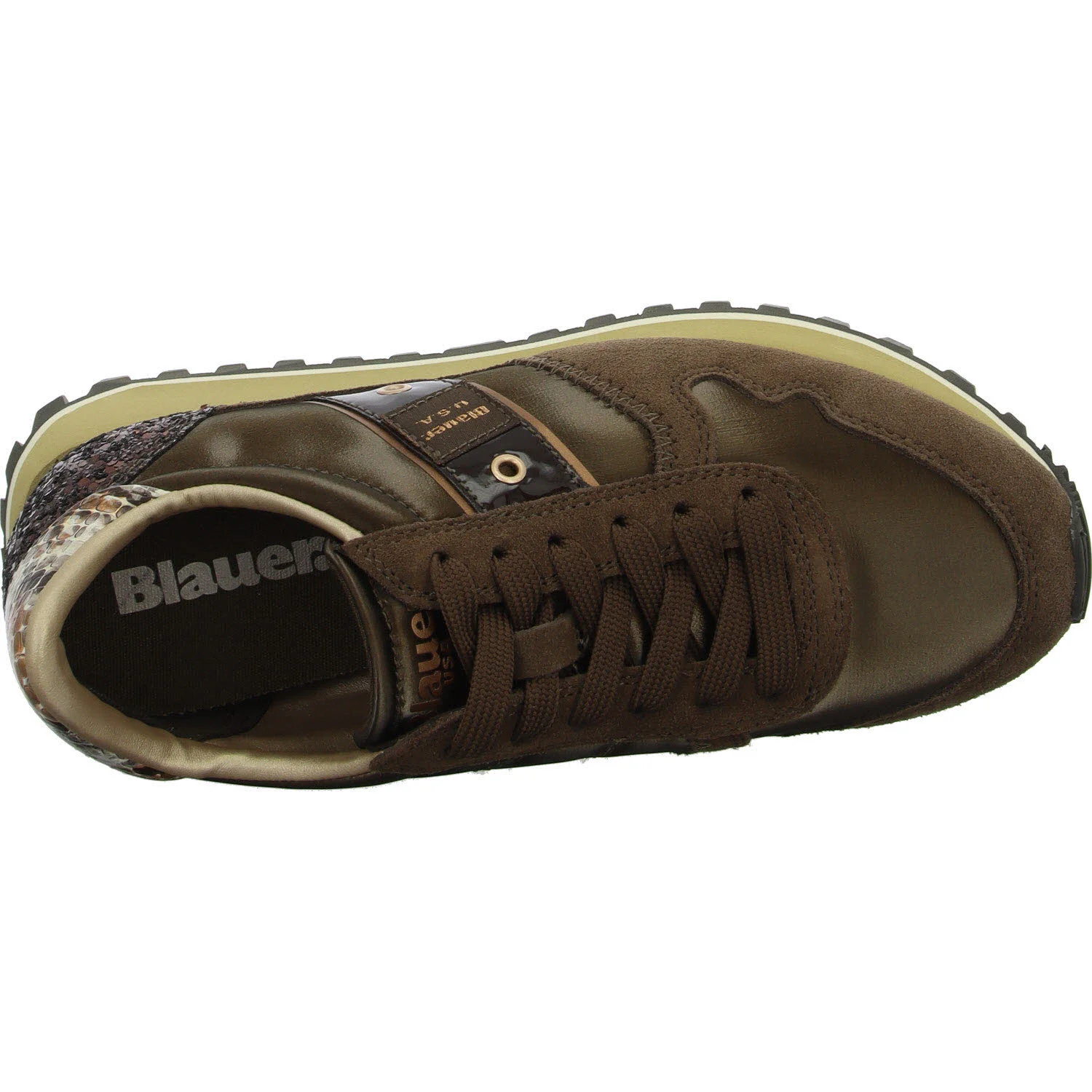 Blauer Damen Schnürschuhe F5MILLEN03/PYT MILLEN03 brown normal