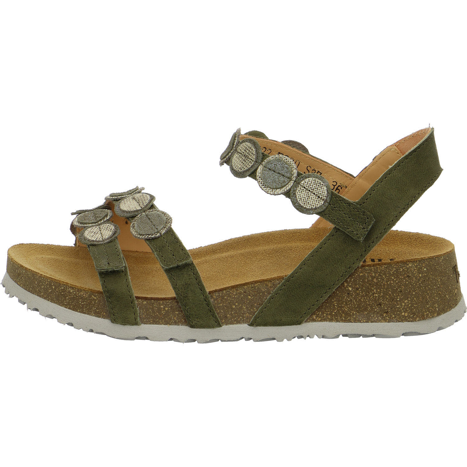 Think Damen Sandalen 3-000322-7030 Koak moos/kombi F 1/2 (normal)