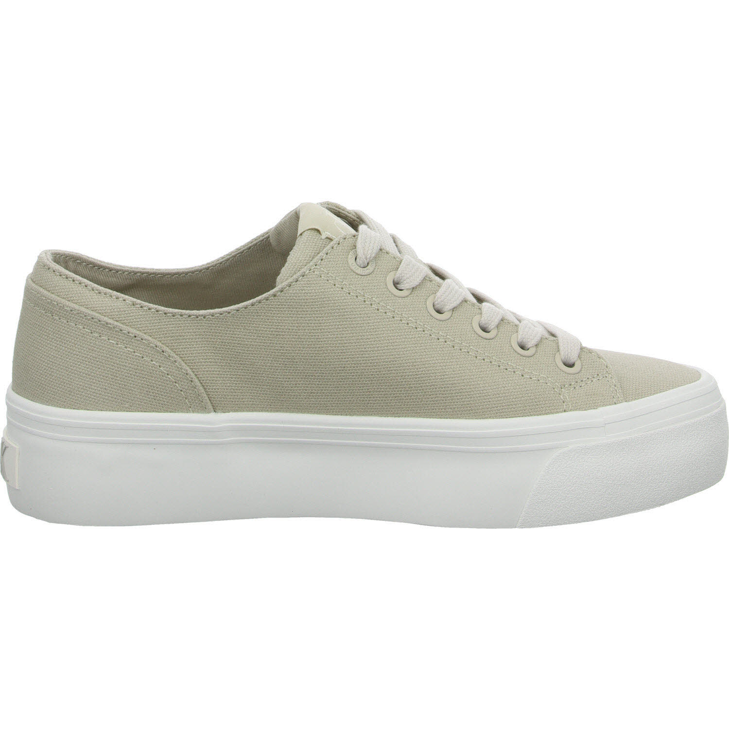 Calvin Klein Damen Schnürschuhe YW0YW01763ACF VULC FLATFORM LOW CV MG eggshell/creamy white normal