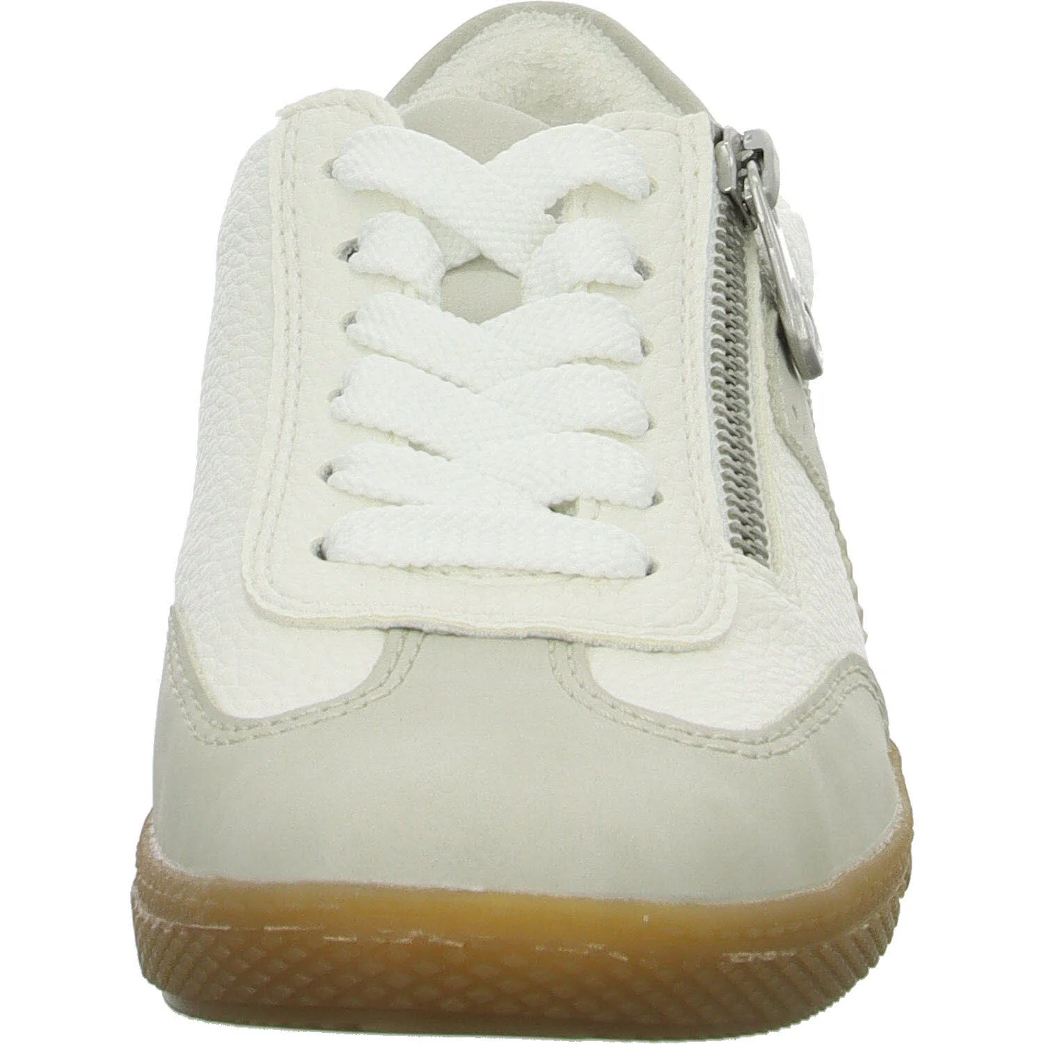 Rieker Damen Schnürschuhe L9700-80 L9700 hellgrau/weiss F (normal)