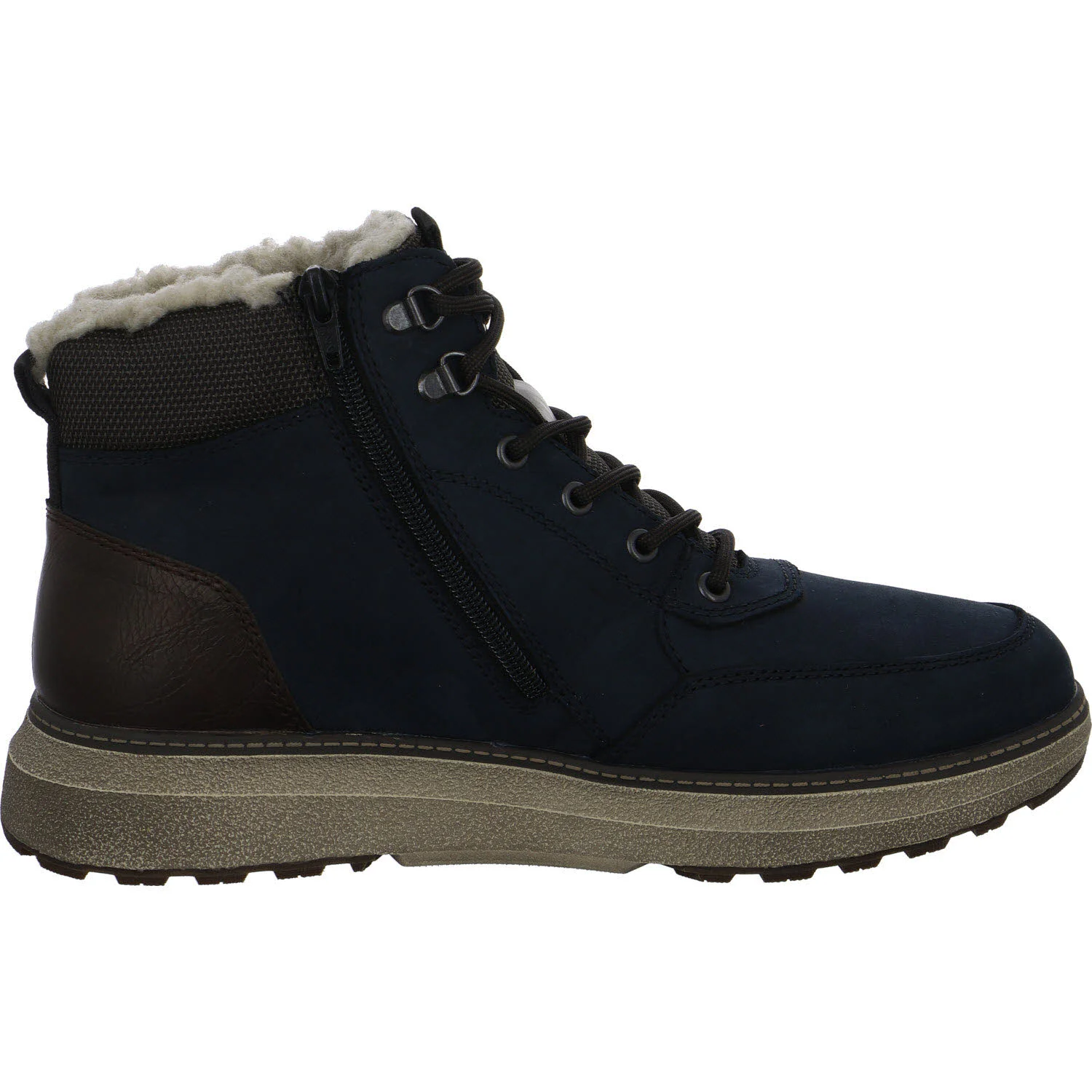 Rieker Herren Schnürstiefel warm B5546-14 B5546 pazifik/kastanie/schwarz-braun H (extra weit)
