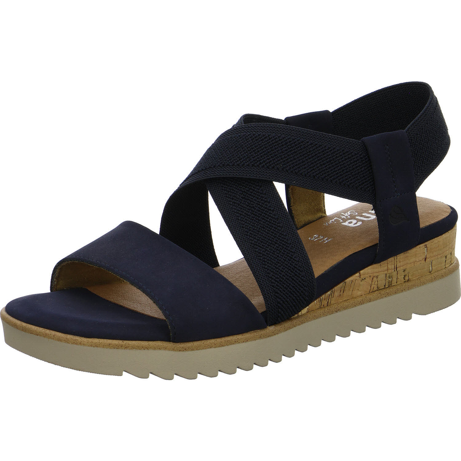 Jana Damen Sandalen 8-28764-46/805 8-28764-46 navy H (weit)