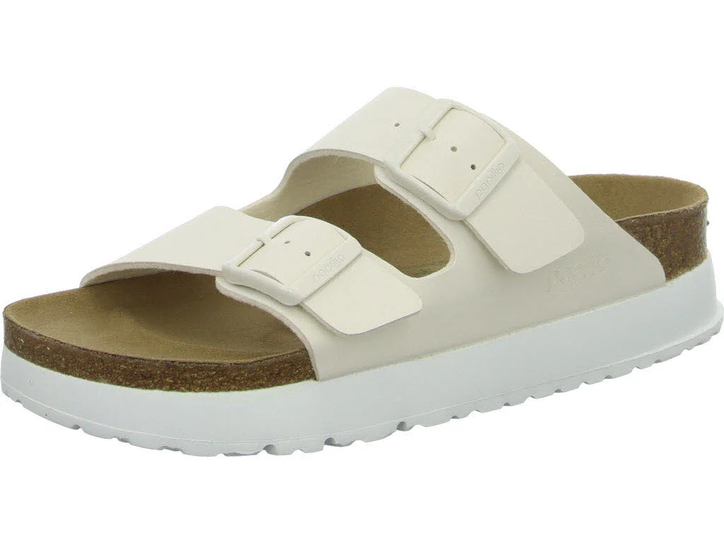 Papillio von BIRKENSTOCK Pantoletten 1029127 Arizona PAP Flex Platform eggshell schmal