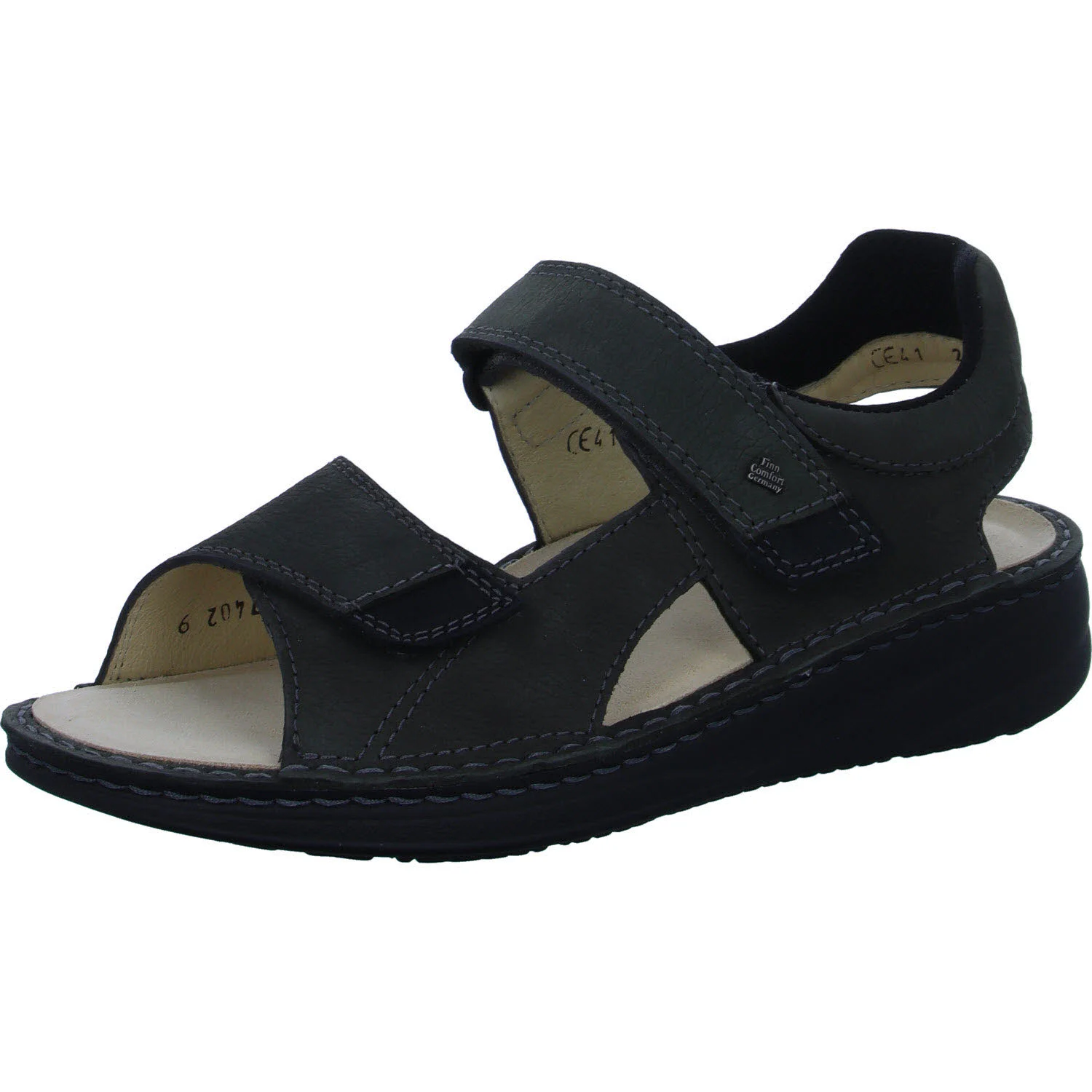 Element 2 von 8 (Bild) – Finn Comfort Herren Sandalen 01701-902622 Skiathos GREY/SCHWARZ weit