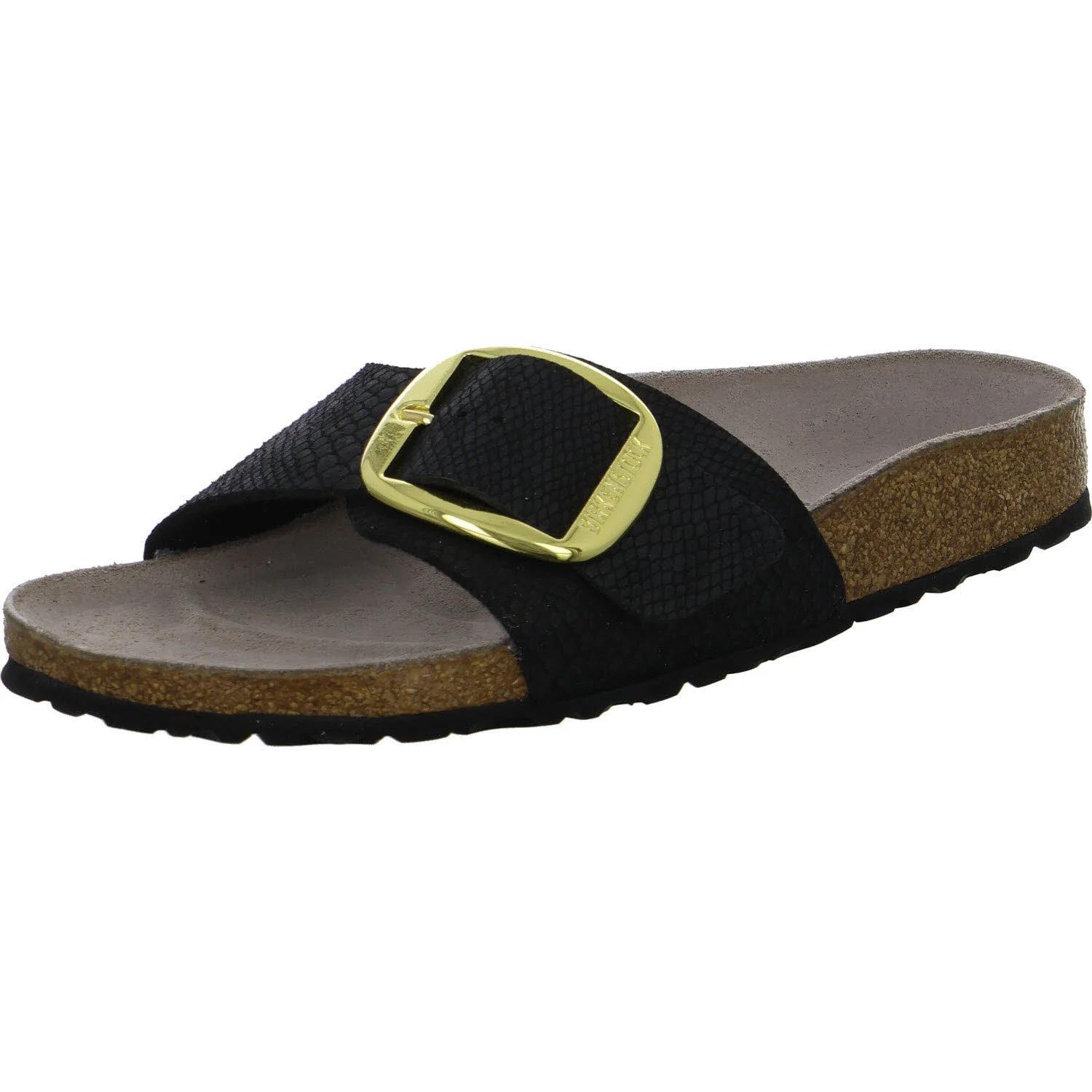 BIRKENSTOCK Pantoletten 1032965 Madrid Big Buckle python black schmal