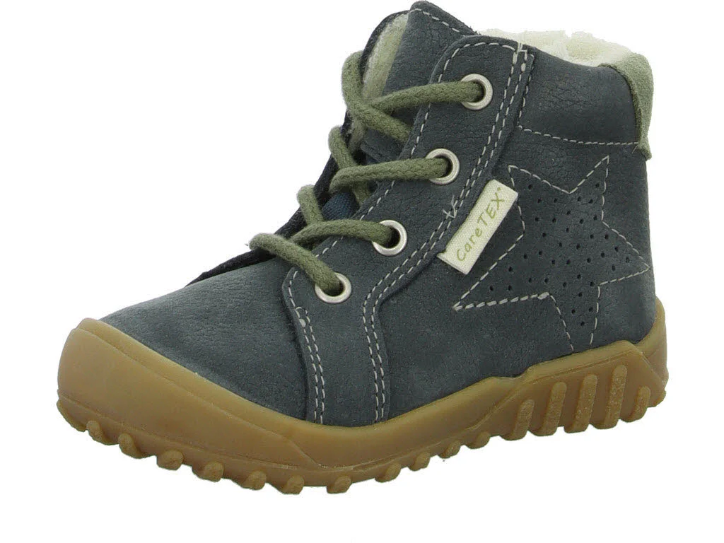 Ricosta Kinder Schnürstiefel 50 3300303/140 Denny space/grün WMS weit