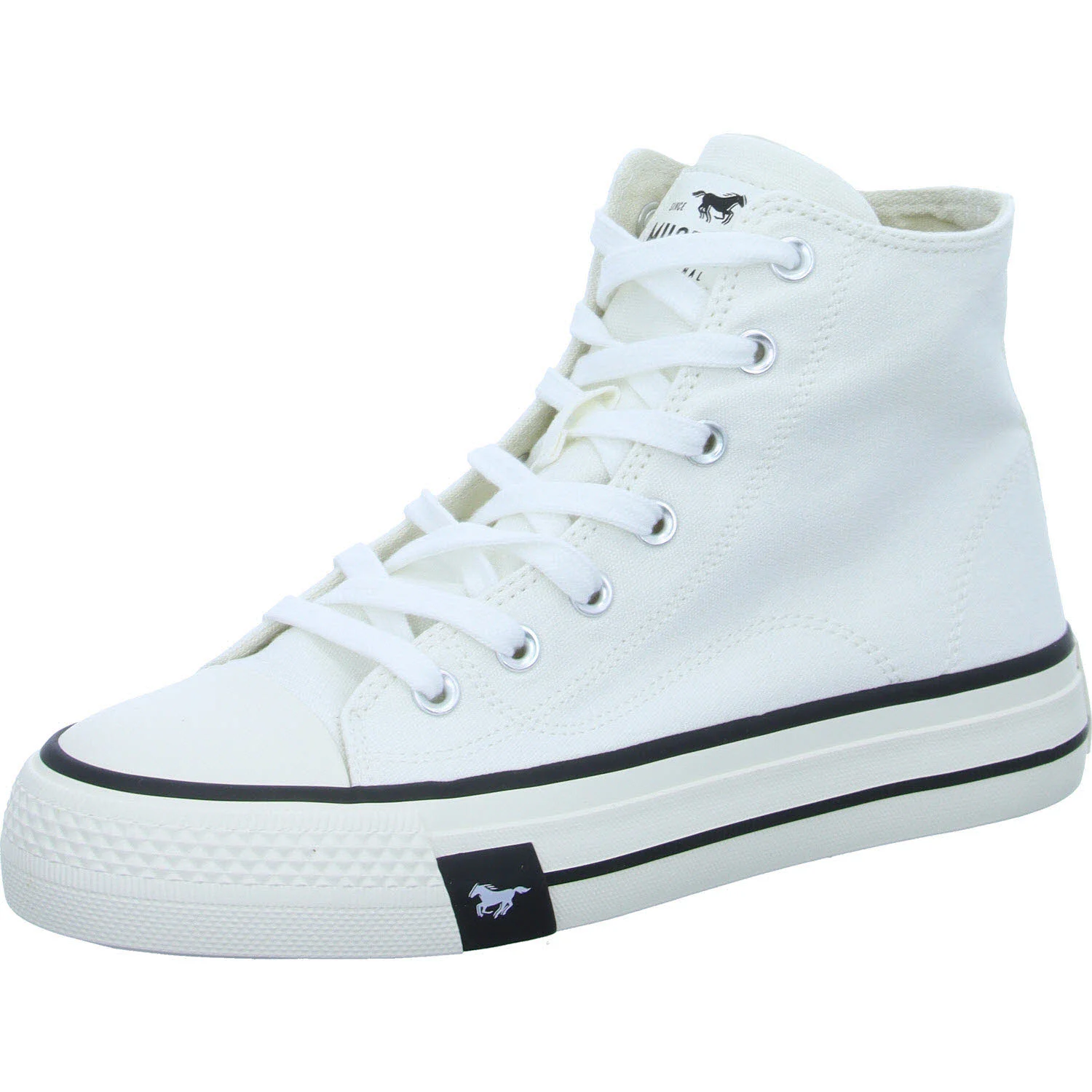 Mustang Damen Schnürstiefel 1482301-1 1482301 weiß normal