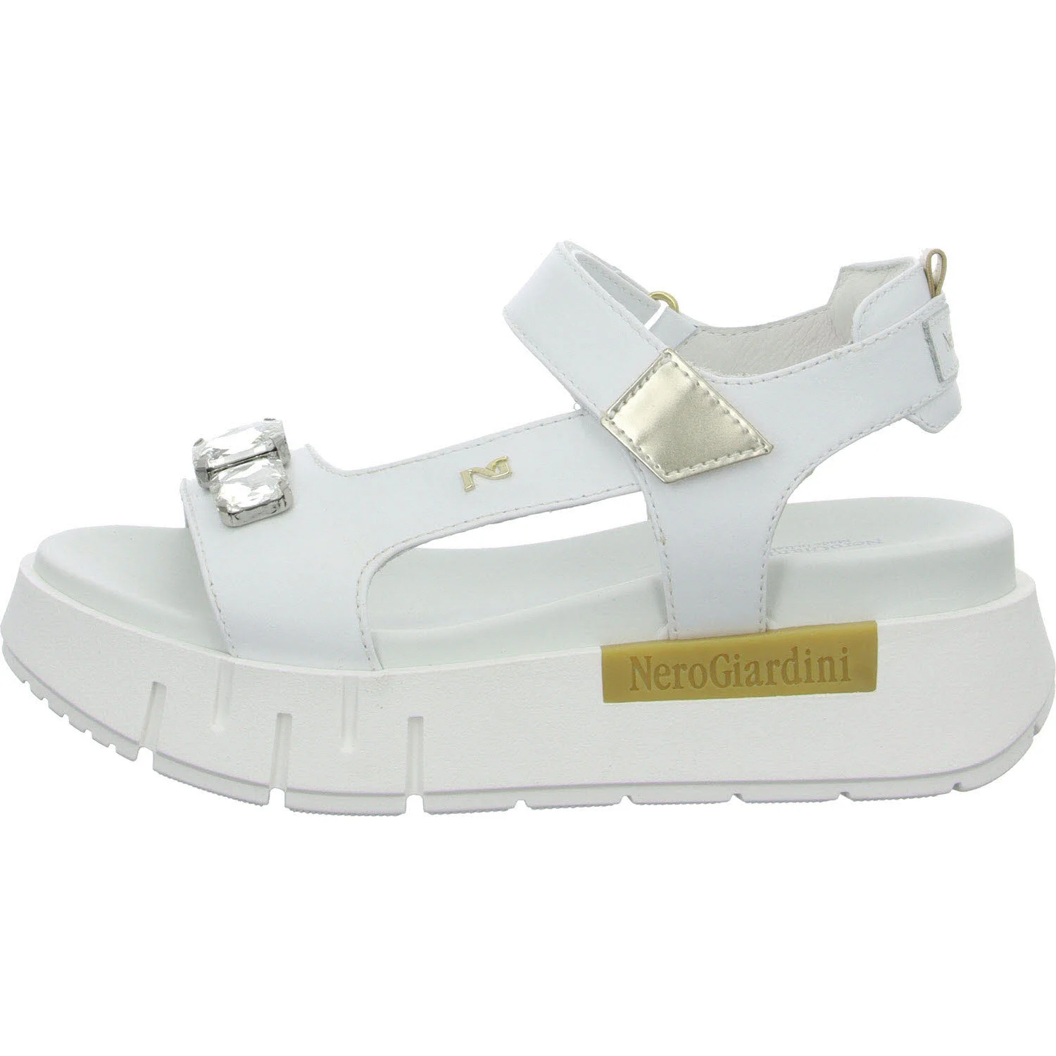 NeroGiardini Damen Sandalen E410707D 707 E410707D bianco normal
