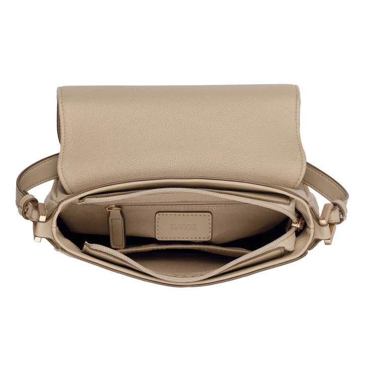 Gabor Handtaschen 012421 Devika Flap bag M top zip beige